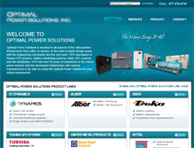 Tablet Screenshot of optimalpwr.com